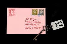 THE GRAND BUDAPEST HOTEL (2014) - Grand Budapest Hotel ZZ Room Key and Letter