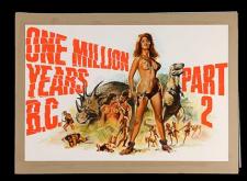 ONE MILLION YEARS B.C. (1966) - Hand-Painted Tom Chantrell 'Part Two' Prototype Poster Artwork