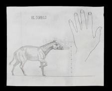 THE VALLEY OF GWANGI (1969) - Ray Harryhausen Hand-Drawn Scale Comparison of El Diablo