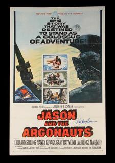 JASON and THE ARGONAUTS (1963) - Ray Harryhausen Autographed Poster