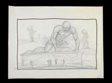 JASON and THE ARGONAUTS (1963) - Ray Harryhausen Hand-Drawn Concept of Talos Awakening