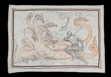 JASON and THE ARGONAUTS (1963) - Ray Harryhausen Hand-Drawn Concept of Jason (Todd Armstrong) and the Hydra