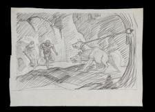 JASON and THE ARGONAUTS (1963) - Ray Harryhausen Hand-Drawn Concept Of Cerberus