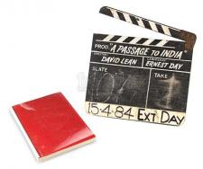 A PASSAGE TO INDIA (1984) - Production-Used Script and Clapperboard