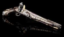 PIRATES OF THE CARIBBEAN: THE CURSE OF THE BLACK PEARL (2003) - Captain Barbossa's (Geoffrey Rush) Stunt Flintlock Pistol