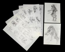 PREDATOR (1987) - Hand-Drawn Storyboards and Creature Designs