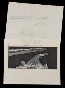 STAR WARS - EP V - THE EMPIRE STRIKES BACK (1980) - Hand-Drawn Storyboards - CE 17 Pair