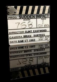 SUDDEN IMPACT (1983) - Clapperboard