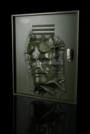 HELLBOY II: THE GOLDEN ARMY (2008) - Hellboy's (Ron Perlman) Dented Locker Door