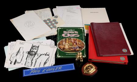 RETURN TO OZ (1985) - Tik-Tok Crew Gift and Production Paperwork