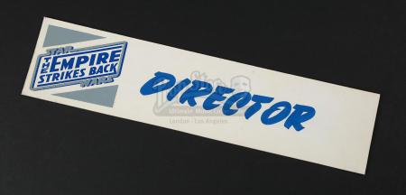 STAR WARS: THE EMPIRE STRIKES BACK (1980) - 'Director' Office Door Sign