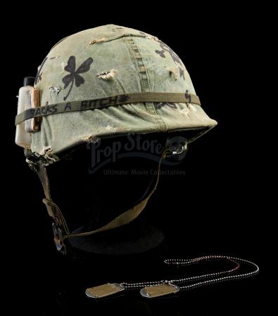 TROPIC THUNDER (2008) - Tugg Speedman's (Ben Stiller) Helmet and Dog Tags