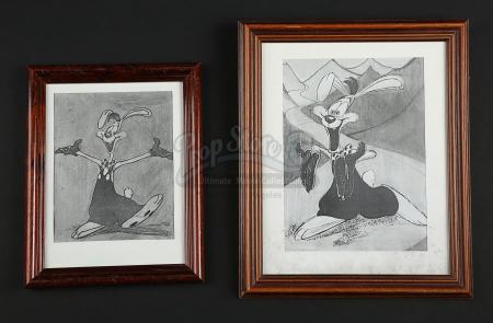 WHO FRAMED ROGER RABBIT (1988) - Jessica Rabbit Dressing Room Framed Pictures