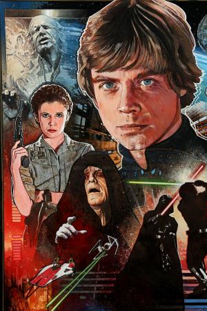 STAR WARS: RETURN OF THE JEDI (1983) - Mark Raats Hand-Painted 30th Anniversary Poster Artwork