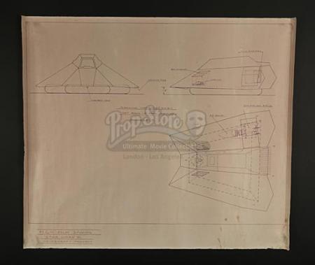 STAR WARS: THE EMPIRE STRIKES BACK (1980) - Hovercraft Concept Production-Used Blueprint Copy