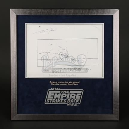 STAR WARS: THE EMPIRE STRIKES BACK (1980) - Signed Original Production-Used Storyboard - Evil Probe Impact - R36