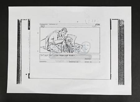 SUPERMAN III (1983) - Production Storyboard Copies - Superman Pulls Man From Car