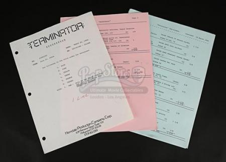 TERMINATOR, THE (1984) - Shooting Schedules