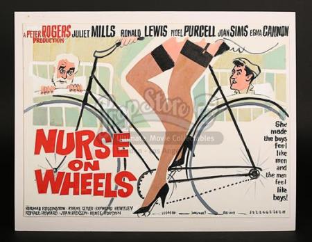 NURSE ON WHEELS (1963) - UK Quad Poster Artwork (1963)