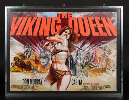 THE VIKING QUEEN (1967) - UK Quad Poster Artwork (1966)