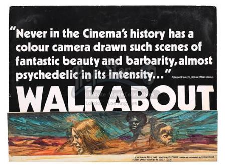 WALKABOUT (1971) - UK Quad Poster Artwork (1971)