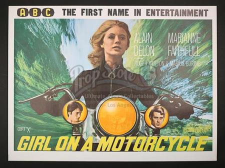 GIRL ON A MOTORCYCLE (1968) - UK Quad Poster (1968)