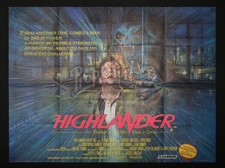 HIGHLANDER (1986) - UK Quad Poster (1986)