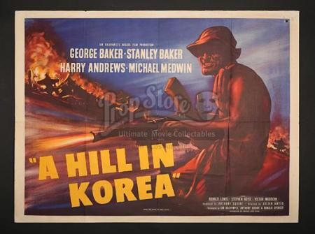 A HILL IN KOREA (1956) - UK Quad Poster (1956)