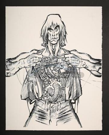 IGGY POP - Cold Metal Record Artwork (1988)