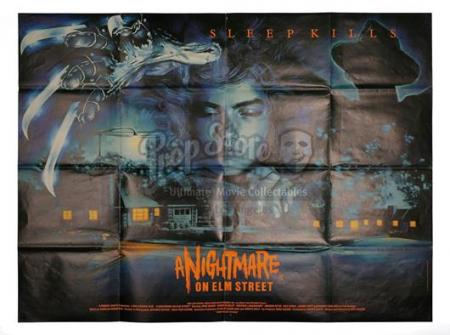 NIGHTMARE ON ELM STREET (1984) - UK Quad Cinema Poster (1984)