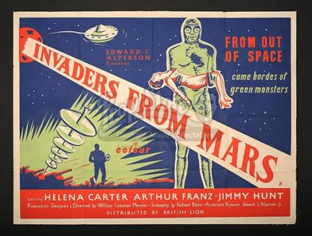 INVADERS FROM MARS (1953) - UK Quad Poster (1954)