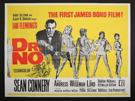 JAMES BOND: DR. NO (1962) - UK Quad Poster (1967)