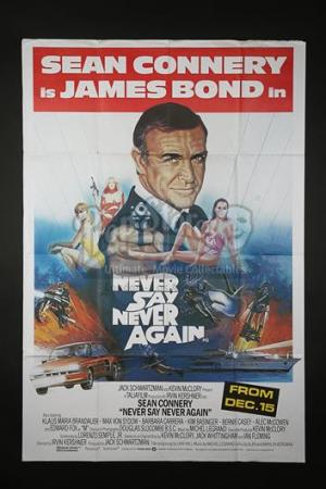 JAMES BOND: NEVER SAY NEVER AGAIN (1983) - UK Bus Stop Poster (1983)