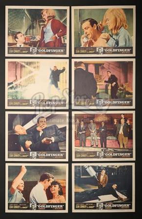 JAMES BOND: GOLDFINGER (1964) - Set of Eight US Lobby Cards (1964)