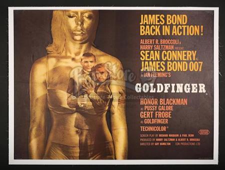 JAMES BOND: GOLDFINGER (1964) - UK Quad Poster (1964)