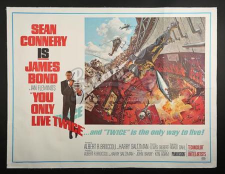 JAMES BOND: YOU ONLY LIVE TWICE (1967) - US Subway Poster (1967)