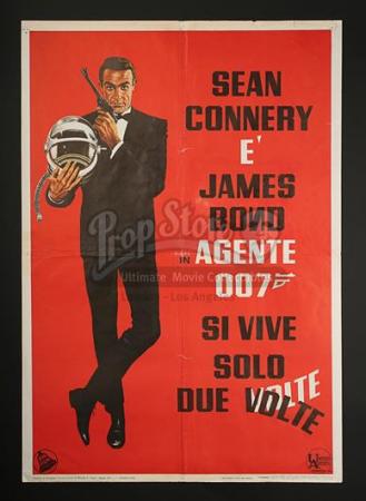 JAMES BOND: YOU ONLY LIVE TWICE (1967) - You Only Live Twice Italian Foglio Poster (1967)