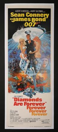 JAMES BOND: DIAMONDS ARE FOREVER (1971) - US Insert Poster (1971)