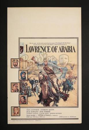 LAWRENCE OF ARABIA (1962) - US Window Card (1962)