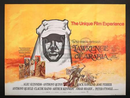 LAWRENCE OF ARABIA (1962) - UK Quad Poster (1969)