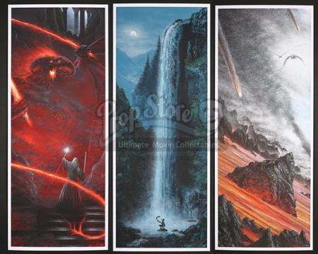 THE LORD OF THE RINGS TRILOGY (2001-2003) - Mondo Print Set (2012)