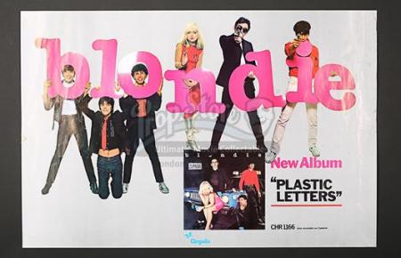 BLONDIE PLASTIC LETTERS (1978) - Blondie Plastic Letters UK Poster (1978)