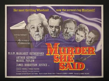 MURDER SHE SAID (1961) - UK Quad Poster (1961)