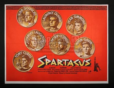 SPARTACUS (1960) - UK Quad Poster (1960)