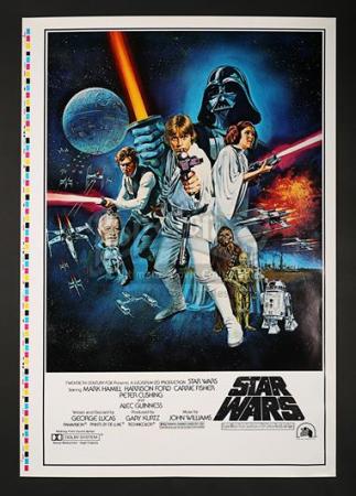 STAR WARS: A NEW HOPE (1977) - US 1-Sheet Style-C "Printers Proof" Poster (1977)