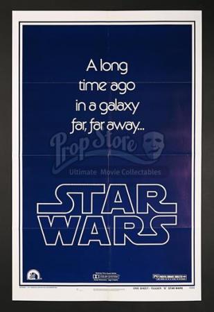 STAR WARS: A NEW HOPE (1977) - US 1-Sheet Style-B Teaser Poster (1977)