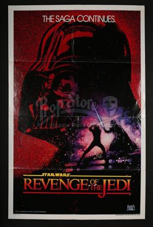 STAR WARS: RETURN OF THE JEDI (1983) - US 1-Sheet "Revenge Of The Jedi" Advance Poster (1982)