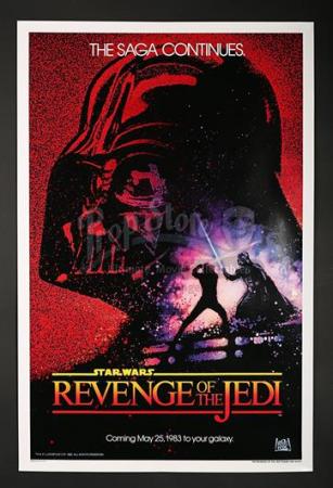 STAR WARS: RETURN OF THE JEDI (1983) - US 1-Sheet "Revenge Of The Jedi" Teaser Poster (1982)