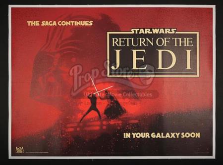 STAR WARS: RETURN OF THE JEDI (1983) - UK Quad Advance Poster (1982)