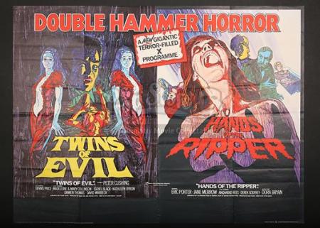 TWINS OF EVIL (1971) / HANDS OF THE RIPPER (1971) - UK Quad Poster (1971)